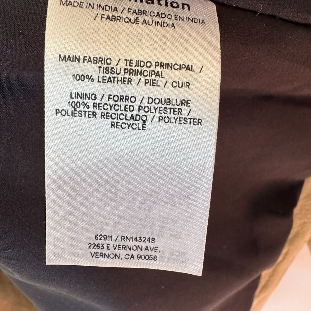 NWT Reformation Veda Lincoln Suede Jacket Tan Small - Picture 12 of 16